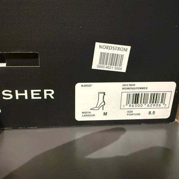 Marc Fisher Gold Heeled Boots with Stiletto - Picture 6 of 6